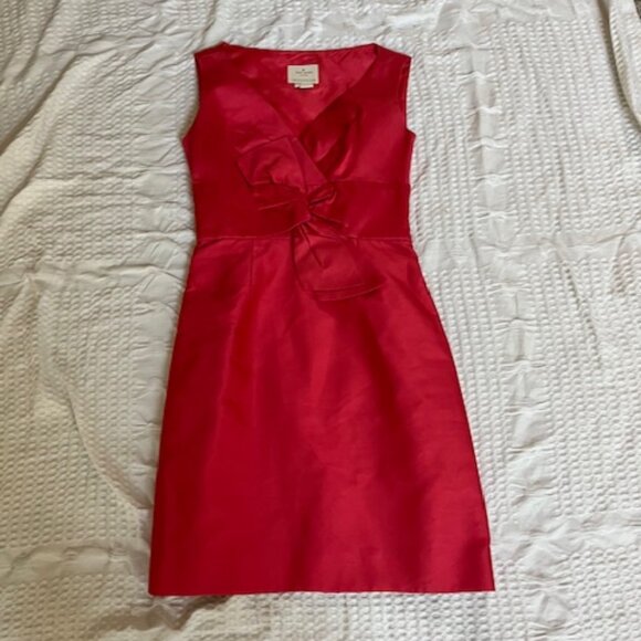 Kate Spade Coral/Light Red Silk Dress - Picture 1 of 6